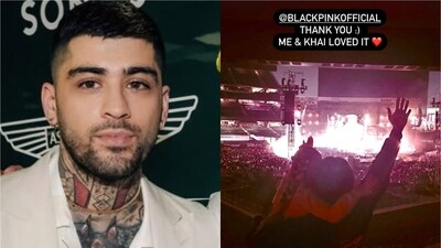 Zayn Malik with his daughter, Khai at the Blackpink concert