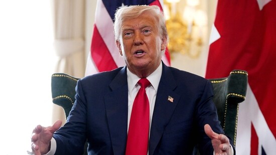 Trump said the UK and European Union would back new food centres in Gaza that would be easier to access -- "where the people can walk in, and no boundaries". (AFP)