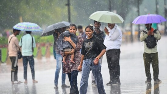 Mahesh Palawat, vice-president of private weather forecasting agency Skymet, wrote, "Delhi, get ready to be drenched in monsoon showers on July 28 and 29." (Sanchit Khanna/Hindustan Times)