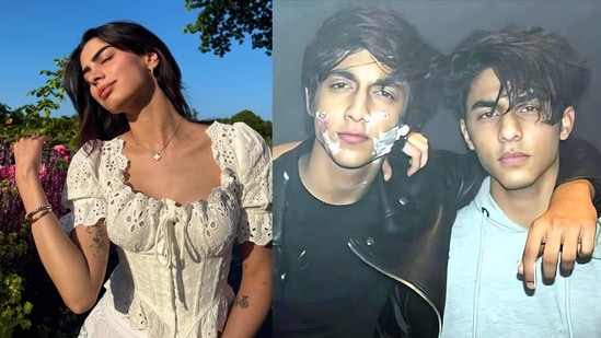 Khushi Kapoor, Ahaan Panday and Aryan Khan