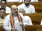 Union home minister Amit Shah in the Lok Sabha on Tuesday. Union home minister Amit Shah in the Lok Sabha on Tuesday.