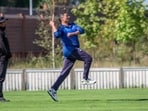 Mahesh Tambe picked up a five-wicket haul in just eight balls Mahesh Tambe picked up a five-wicket haul in just eight balls