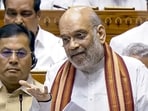 Union home minister Amit Shah speaking in a debate in the Lok Sabha on the Pahalgam terror attack and Operation Sindoor, during the monsoon session of Parliament, in New Delhi, Tuesday.