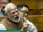 Prime Minister Narendra Modi speaks during a debate in the Lok Sabha on the Pahalgam terror attack and Operation Sindoor.