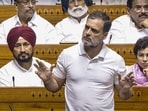 Leader of Opposition in the Lok Sabha Rahul Gandhi speaks during a debate in the House on the Pahalgam terror attack and Operation Sindoor, at the Monsoon session of Parliament, in New Delhi.