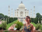 Ananya Panday shares pictures from her visit to Taj Mahal. Ananya Panday shares pictures from her visit to Taj Mahal.