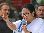 West Bengal chief minister Mamata Banerjee addresses the gathering at a language movement rally, in Birbhum, on Monday. (PTI) West Bengal chief minister Mamata Banerjee addresses the gathering at a language movement rally, in Birbhum, on Monday. (PTI)
