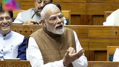PM Modi spoke on the military action under Operation Sindoor, and the international support for India during that time. (Sansad TV/ANI Grab) PM Modi spoke on the military action under Operation Sindoor, and the international support for India during that time. (Sansad TV/ANI Grab)