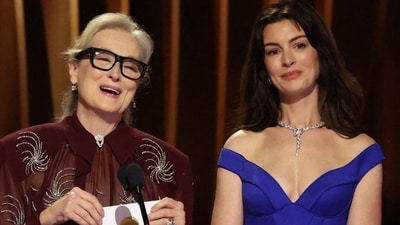 File photo of Meryl Streep and Anne Hathaway (REUTERS)