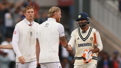 Ben Stokes had a heated exchange with Ravindra Jadeja at the end of Manchester Test. (Action Images via Reuters)
