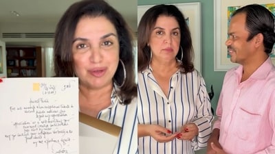 Farah Khan's cook also demands a handwritten letter from Amitabh Bachchan after she gets one from the superstar. Farah Khan's cook also demands a handwritten letter from Amitabh Bachchan after she gets one from the superstar.