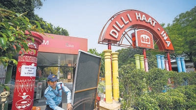 From civil renovations and electrical fixes to surveillance enhancements, Dilli Haat is undergoing a comprehensive overhaul aimed at restoring its infrastructure and improving the visitor experience. (HT Archive) From civil renovations and electrical fixes to surveillance enhancements, Dilli Haat is undergoing a comprehensive overhaul aimed at restoring its infrastructure and improving the visitor experience. (HT Archive)