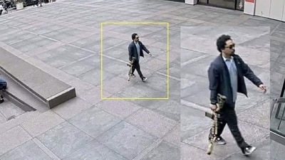Shane Tamura, the gunman who killed four people and himself at a Midtown Manhattan tower on Monday, was targeting the National Football League's office, but ended up on the floor of another company by mistake, according to two senior law enforcement officers. Photographer: Victor J. Blue/Bloomberg (via REUTERS)