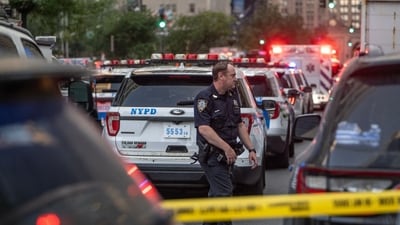 An NYPD officer was killed in the attack. (Bloomberg)
