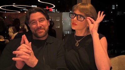 Travis Kelce with Taylor Swift in new Instagram photos. (killatrav/Instagram) Travis Kelce with Taylor Swift in new Instagram photos. (killatrav/Instagram)