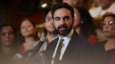 New York City mayoral candidate Zohran Mamdani paid tribute to the slain NYPD officer after the deadly shooting in Midtown Manhattan. (REUTERS FILE)