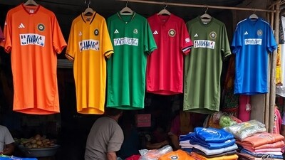 Representational image of sports jerseys Representational image of sports jerseys