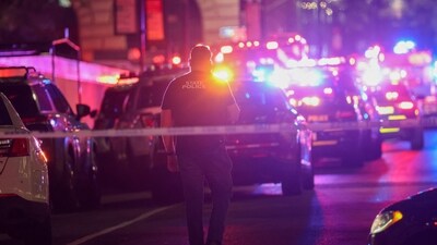 Police officers were seen at the site of a fatal shooting in Midtown Manhattan on July 28, 2025, in New York City. (Getty Images via AFP) Police officers were seen at the site of a fatal shooting in Midtown Manhattan on July 28, 2025, in New York City. (Getty Images via AFP)