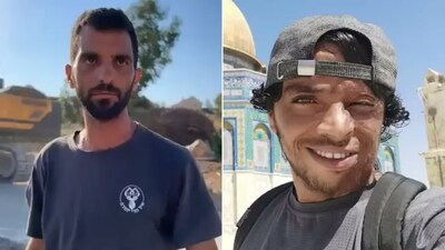 An Israeli settler (left) shot dead prominent Palestinian activist Odeh Hathalin. (X)