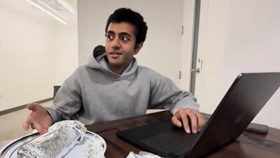 Soham Parekh, the Indian techie who was accused of working at multiple startups simultaneously, shared his views on the TCS turmoil. (X/@mhadifilms) Soham Parekh, the Indian techie who was accused of working at multiple startups simultaneously, shared his views on the TCS turmoil. (X/@mhadifilms)