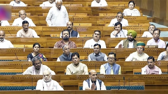 The Lok Sabha on Monday afternoon began discussion on Operation Sindoor. (Sansad TV)