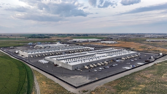 FILE - Amazon Web Services data center is seen on Aug. 22, 2024, in Boardman, Ore. (AP)