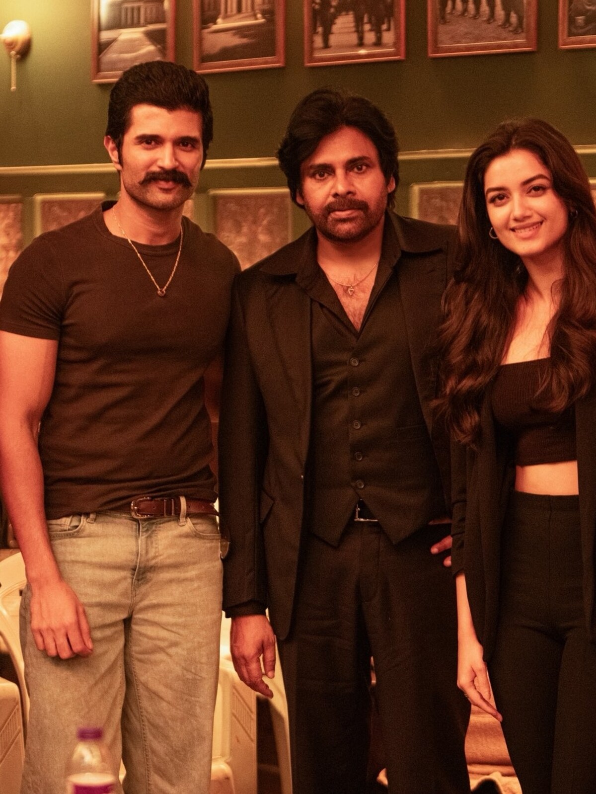 pawan kalyan formal dress Vijay Deverakonda meets on the set of Ustad Bhagat Singh ahead of Kingdom release: 'We took his blessings' pawan kalyan formal dress latest