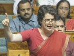Congress MP Priyanka Gandhi Vadra speaks in the Lok Sabha during the debate on Operation Sindoor, during the Monsoon Session of Parliament, in New Delhi. (ANI)