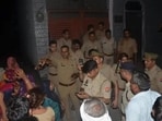 Family members of the deceased protest demanding immediate arrest of the accused
