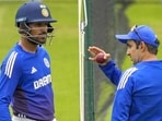 India coach Gautam Gambhir (R) and Dhruv Jurel. (PTI) India coach Gautam Gambhir (R) and Dhruv Jurel. (PTI)