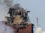 A drone is seen above as firefighters battle a fire after an explosion in an industrial area in Fremont, Neb., Tuesday, July 29, 2025. (Chris Machian/Omaha World-Herald via AP) A drone is seen above as firefighters battle a fire after an explosion in an industrial area in Fremont, Neb., Tuesday, July 29, 2025. (Chris Machian/Omaha World-Herald via AP)