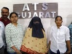 Shama Parveen Ansari, accused of promoting the anti-national propaganda of Al-Qaeda in the Indian Subcontinent (AQIS), after her arrest by the Gujarat Anti-Terrorist Squad (ATS) from Bengaluru. Shama Parveen Ansari, accused of promoting the anti-national propaganda of Al-Qaeda in the Indian Subcontinent (AQIS), after her arrest by the Gujarat Anti-Terrorist Squad (ATS) from Bengaluru.