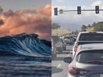 Residents scrambled for safety, with gridlocked roads and urgent pleas for help as fears of a 15-foot tsunami loomed, prompting mass evacuations and social media updates.