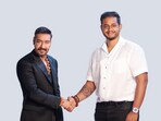 From Left to Right: Ajay Devgyn with Sukritya Khatiwada
