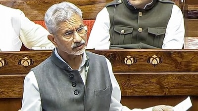 New Delhi, Jul 30 (ANI): External Affairs Minister S. Jaishankar speaks in Rajya Sabha during the Monsoon Session of Parliament, in New Delhi on Wednesday. (Sansad TV/ANI Video Grab) (Sansad TV/ANI Video Grab) New Delhi, Jul 30 (ANI): External Affairs Minister S. Jaishankar speaks in Rajya Sabha during the Monsoon Session of Parliament, in New Delhi on Wednesday. (Sansad TV/ANI Video Grab) (Sansad TV/ANI Video Grab)