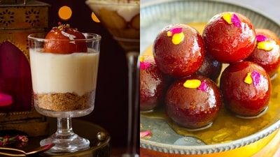 Go the desi way this Cheesecake Day with this innovative no bake gulab jamun twist! (Photos: J Cooking Odyssey, Greedy Eats) Go the desi way this Cheesecake Day with this innovative no bake gulab jamun twist! (Photos: J Cooking Odyssey, Greedy Eats)