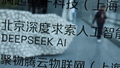 FILE PHOTO: A DeepSeek AI sign is seen at a building where the Chinese start-up's office is located in Beijing, China, February 19, 2025. (REUTERS) FILE PHOTO: A DeepSeek AI sign is seen at a building where the Chinese start-up's office is located in Beijing, China, February 19, 2025. (REUTERS)