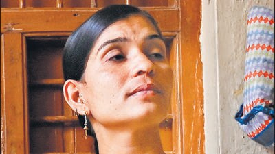 Dnyaneshwari, wife of late Mahadev Munde, who was murdered in Parli Vaijenath Tashil in Beed district. (Photo by Raju Shinde/HT Photo) (Hindustan Times) Dnyaneshwari, wife of late Mahadev Munde, who was murdered in Parli Vaijenath Tashil in Beed district. (Photo by Raju Shinde/HT Photo) (Hindustan Times)