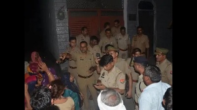 Family members of the deceased protest demanding immediate arrest of the accused Family members of the deceased protest demanding immediate arrest of the accused