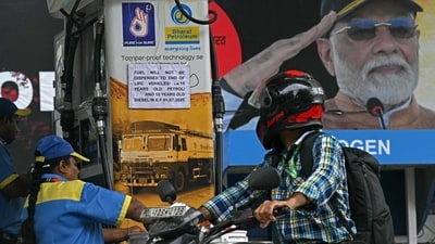 Two-wheeler riders without helmets will not be allowed to refuel at petrol pumps in Indore. (AFP/File) Two-wheeler riders without helmets will not be allowed to refuel at petrol pumps in Indore. (AFP/File)