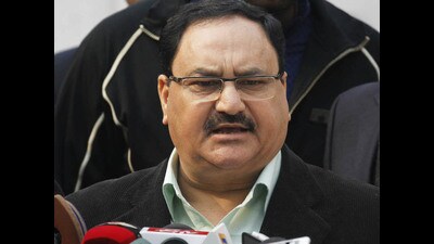 JP Nadda compared the UPA decade to a “dark night” and referred to the current regime as a “moonlight night”. (HT PHOTO) JP Nadda compared the UPA decade to a “dark night” and referred to the current regime as a “moonlight night”. (HT PHOTO)