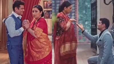 Amar Upadhyay and Smriti Irani Amar Upadhyay and Smriti Irani