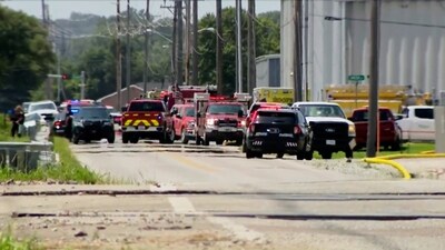 Fremont explosion: Police and firefighters respond to the scene of an explosion in Fremont, Neb., Tuesday, July 29, 2025. (KETV via AP) (AP) Fremont explosion: Police and firefighters respond to the scene of an explosion in Fremont, Neb., Tuesday, July 29, 2025. (KETV via AP) (AP)