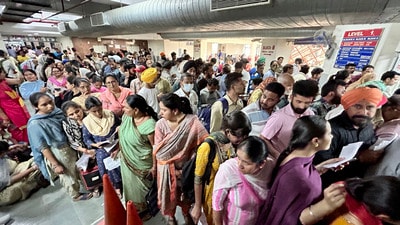 PGIMER sees a daily OPD footfall of 8,000-10,000 patients, of whom two-thirds visit the hospital for follow-up. (Ravi Kumar/HT) PGIMER sees a daily OPD footfall of 8,000-10,000 patients, of whom two-thirds visit the hospital for follow-up. (Ravi Kumar/HT)