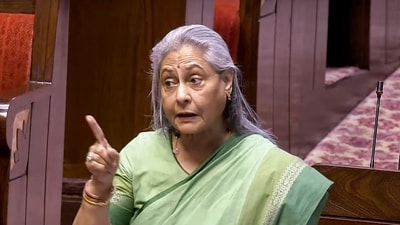 Samajwadi Party MP Jaya Bachchan speaks during a debate in the Rajya Sabha on the Pahalgam terror attack and Operation Sindoor, at the Monsoon session of Parliament. (Sansad TV) Samajwadi Party MP Jaya Bachchan speaks during a debate in the Rajya Sabha on the Pahalgam terror attack and Operation Sindoor, at the Monsoon session of Parliament. (Sansad TV)
