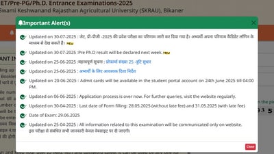 Rajasthan JET Result 2025 has been released at jetskrau2025.com. The direct link to check is given here. Rajasthan JET Result 2025 has been released at jetskrau2025.com. The direct link to check is given here.