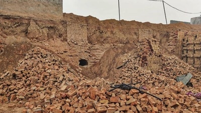Site of a tragic incident in which four children lost their lives and three others were injured after a brick kiln wall collapsed in Budana village, Hisar, on the night of December 22 last year. (File) Site of a tragic incident in which four children lost their lives and three others were injured after a brick kiln wall collapsed in Budana village, Hisar, on the night of December 22 last year. (File)