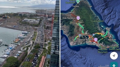 The Hawaii Department of Transportation warned people to evacuate coastal areas and get to higher ground amid tsunami warnings. (Screengrab (X)) The Hawaii Department of Transportation warned people to evacuate coastal areas and get to higher ground amid tsunami warnings. (Screengrab (X))
