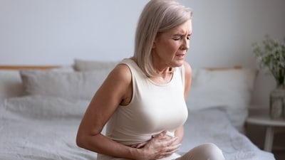 Bloating or an inflamed GI tract are some of the age-related changes seen. (Shutterstock) Bloating or an inflamed GI tract are some of the age-related changes seen. (Shutterstock)