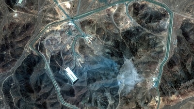 A satellite view shows an overview of Fordow underground complex, after the US struck the underground nuclear facility, near Qom, Iran June 22 (REUTERS/File)
